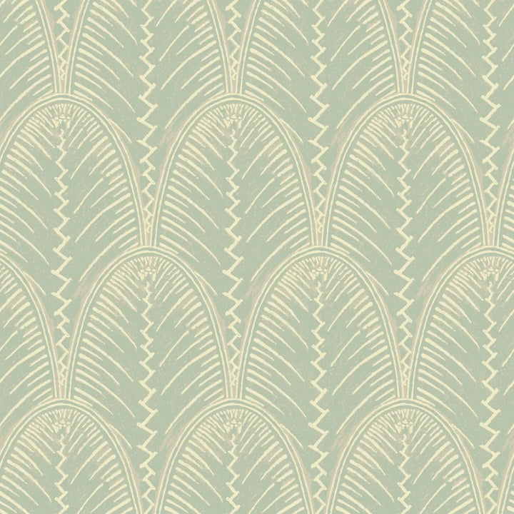 Fountain Fan - Ash Blue Wallpaper