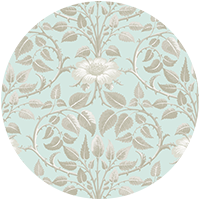 Garden Vine - Alabaster Blue Botanical Wallpaper