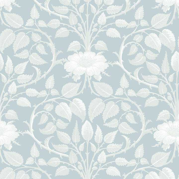 Garden Vine - Frosted Pearl Botanical Wallpaper