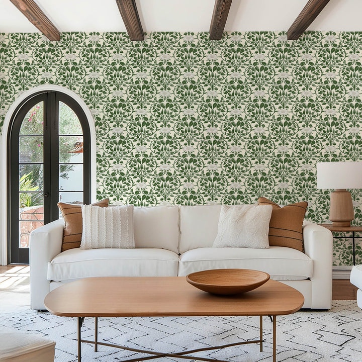 Garden Vine - Ivy Green Botanical Wallpaper