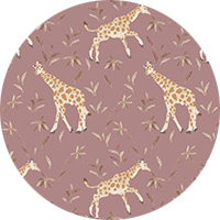 Gentle Giraffe - Grape Chartreuse Wallpaper by Blessed Little Bungalow