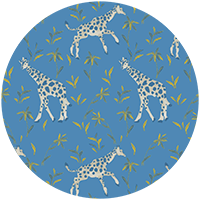 Gentle Giraffe - Coral Clay Wallpaper by Blessed Little Bungalow