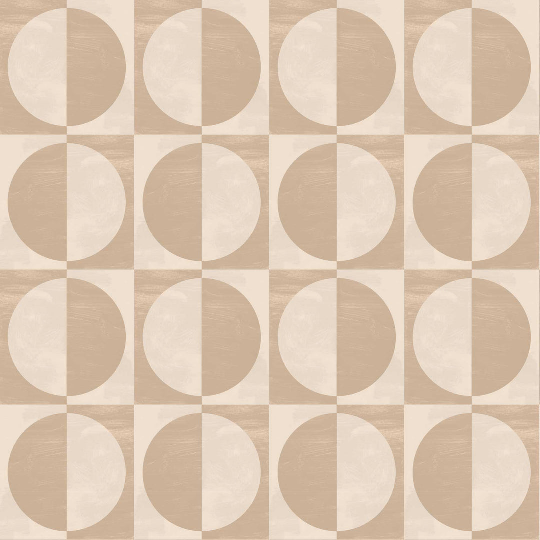 Glass Half Full - Cream Taupe Wallpaper by Blessed Little Bungalow