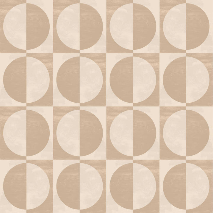 Glass Half Full - Cream Taupe Wallpaper by Blessed Little Bungalow