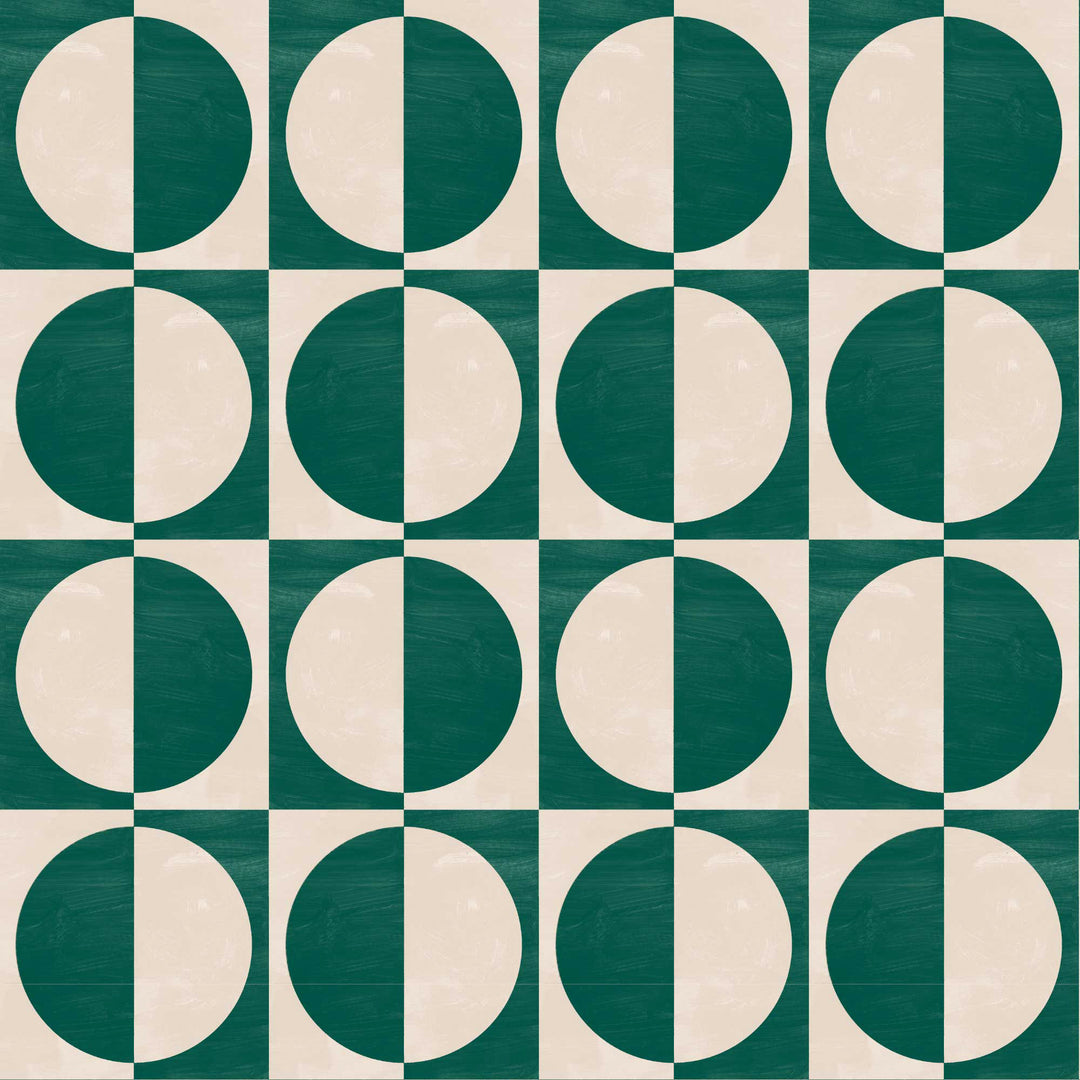 Glass Half Full - Emerald Wallpaper by Blessed Little Bungalow