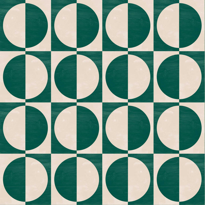 Glass Half Full - Emerald Wallpaper by Blessed Little Bungalow