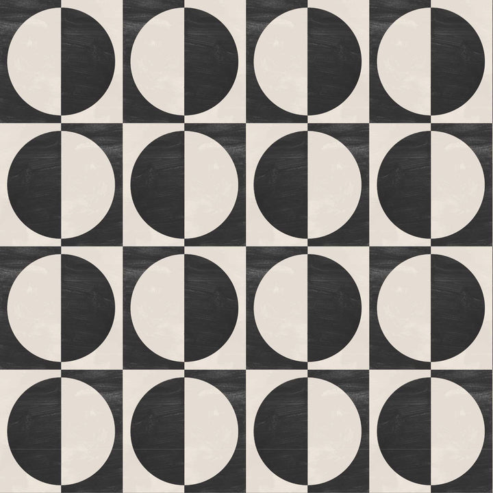 Glass Half Full - Neutral Black Wallpaper by Blessed Little Bungalow