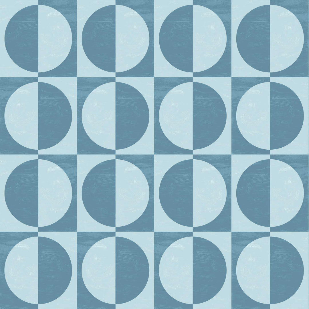 Glass Half Full - Sky Blue Wallpaper by Blessed Little Bungalow