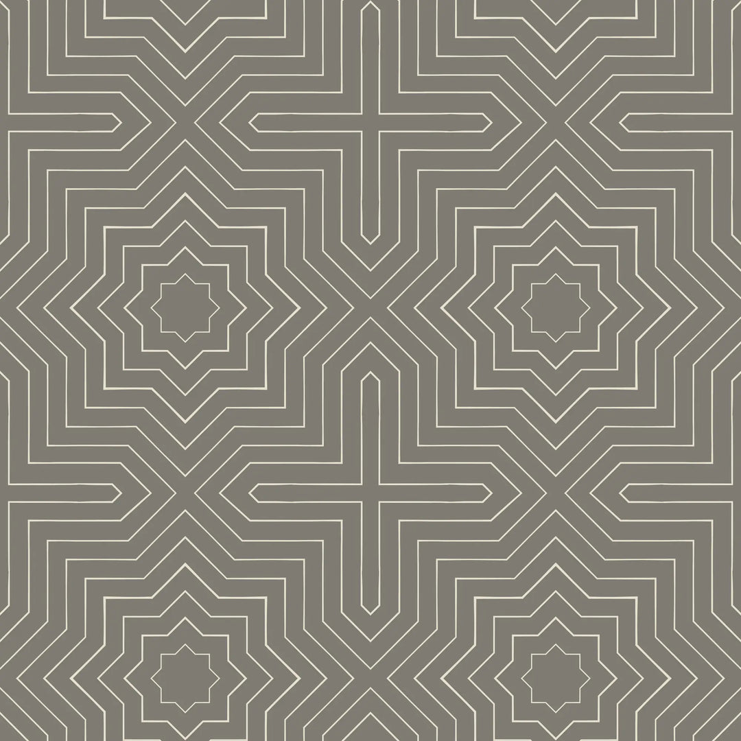 Grand - Muted Brown Wallpaper