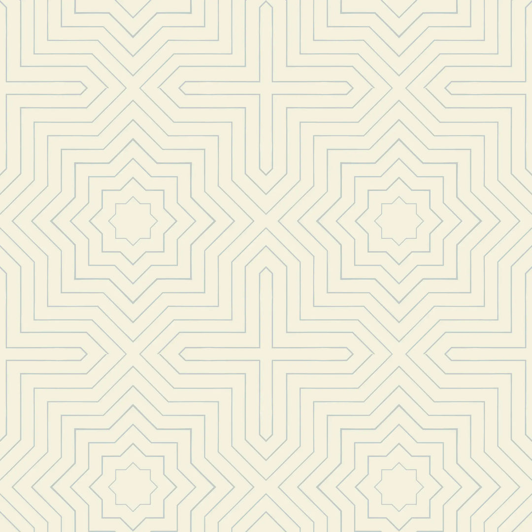Grand - Pale Mineral Blue Wallpaper