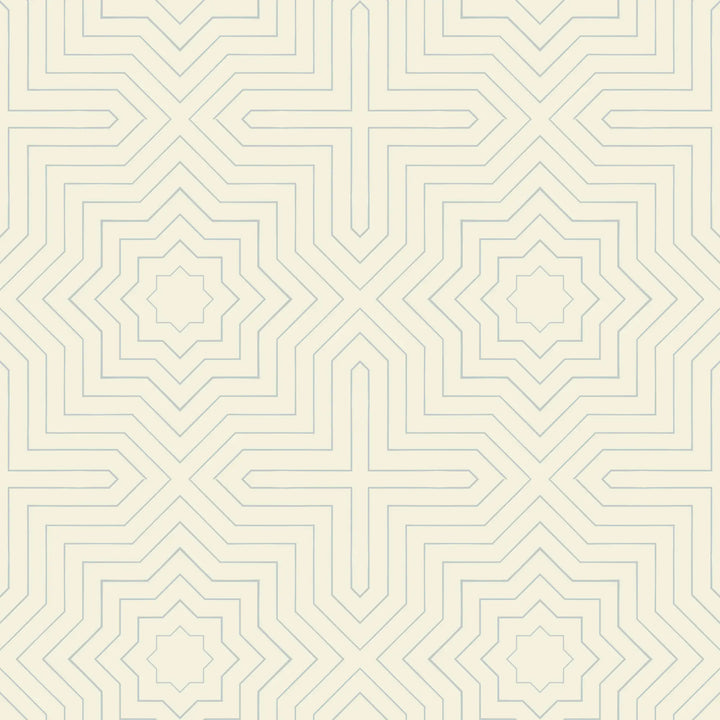 Grand - Pale Mineral Blue Wallpaper