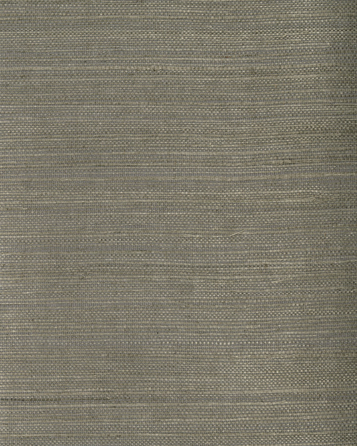 Olive Gray Grasscloth Wallpaper