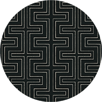 Halsted Geometric - Black Wallpaper