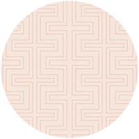 Halsted Geometric - Muted Brown Wallpaper