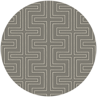Halsted Geometric - Muted Brown Wallpaper