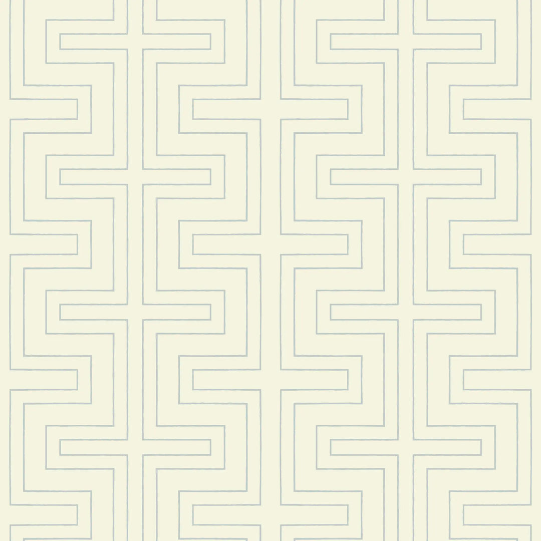 Halsted Geometric - Pale Mineral Blue Wallpaper