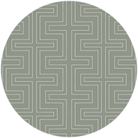 Halsted Geometric - Muted Brown Wallpaper