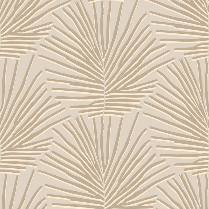 Isle of Palms - Cream Taupe Wallpaper by Blessed Little Bungalow