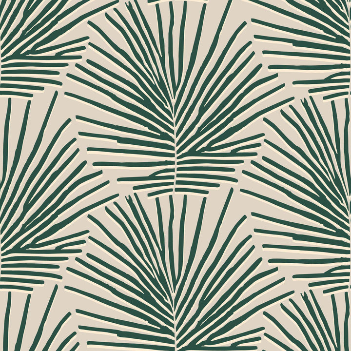 Isle of Palms - Emerald Wallpaper by Blessed Little Bungalow