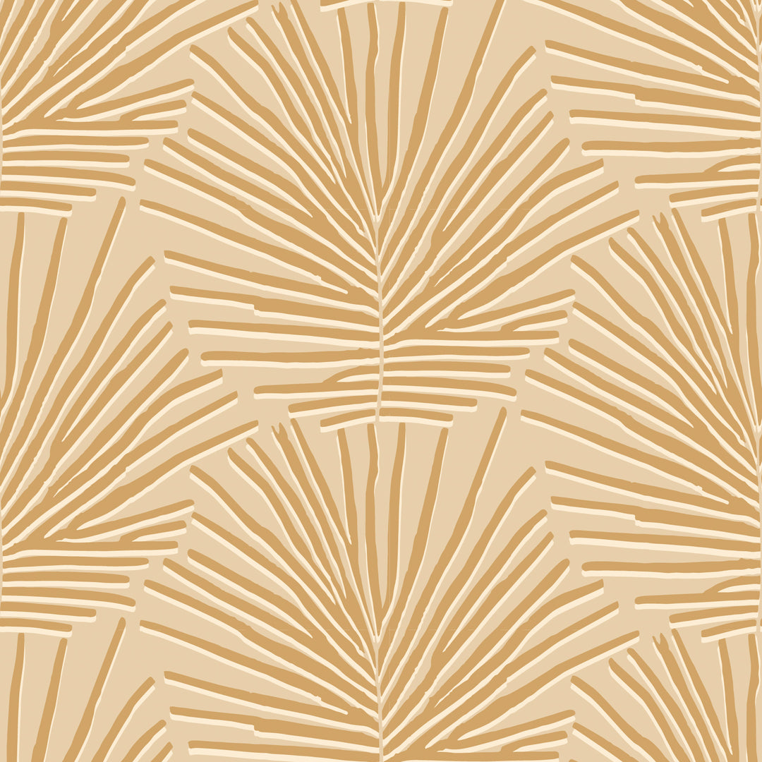 Isle of Palms - Golden Taupe Wallpaper by Blessed Little Bungalow