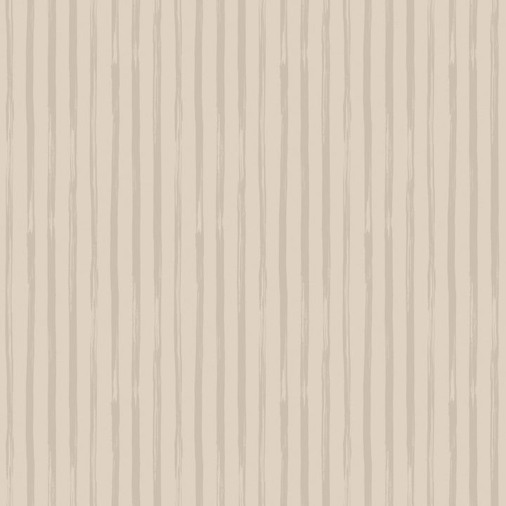 Versa Hand Stripe - Pale Pebble Wallpaper by Mrs. Paranjape