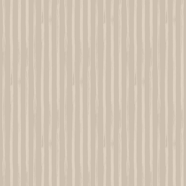Versa Hand Stripe - Pale Pebble Reverse Wallpaper by Mrs. Paranjape