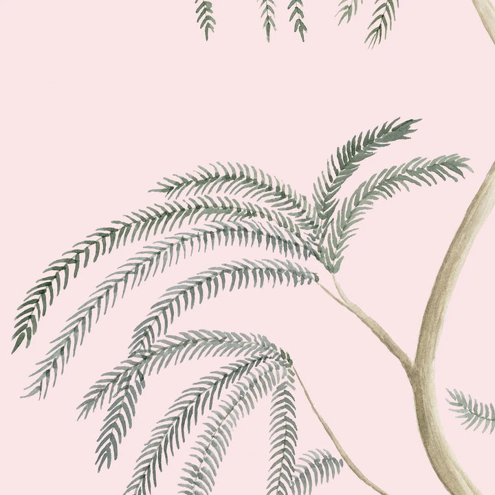 Leaning Orchard Wall Mural - Hazy Pink