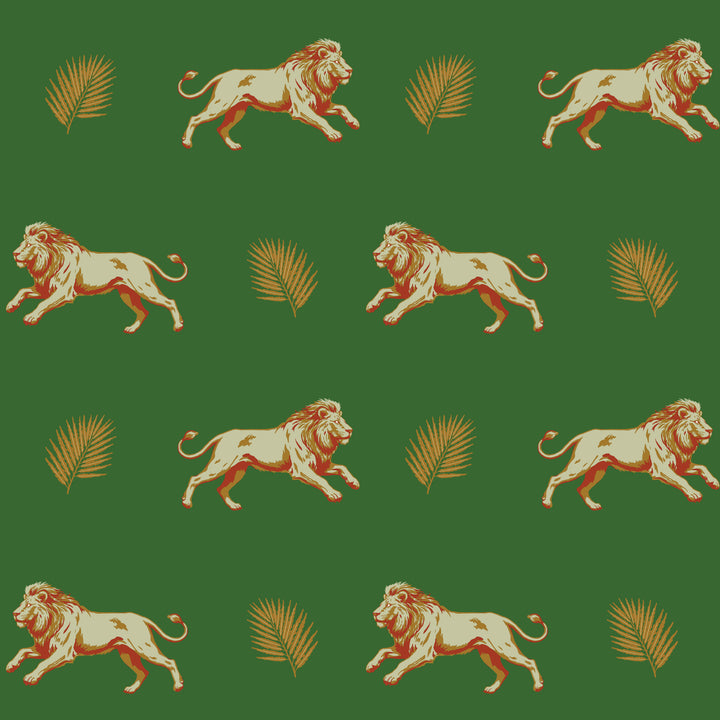 Legacy Lion - Emerald Garden Wallpaper