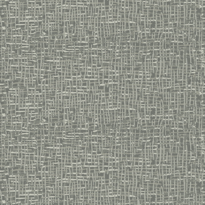 Atomic Weave - Bleached Charcoal Wallpaper