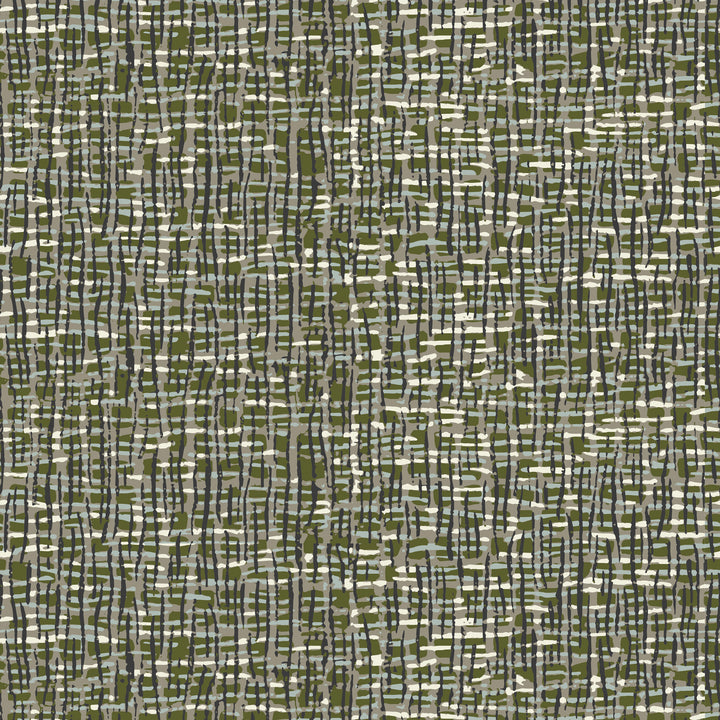 Atomic Weave - Olive Slate Wallpaper