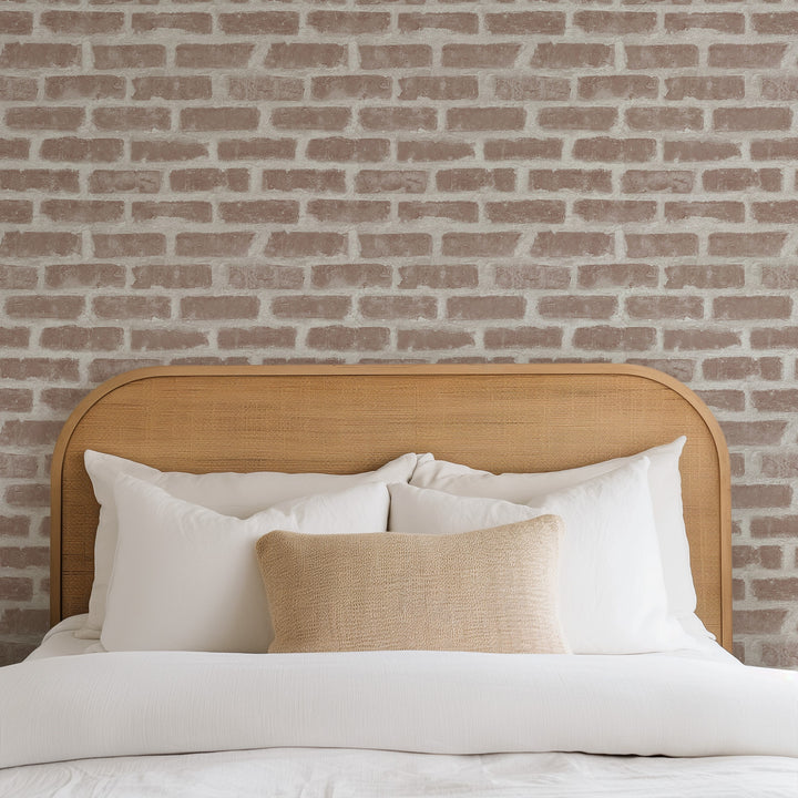 Bucktown - Faded Clay Brick Wallpaper