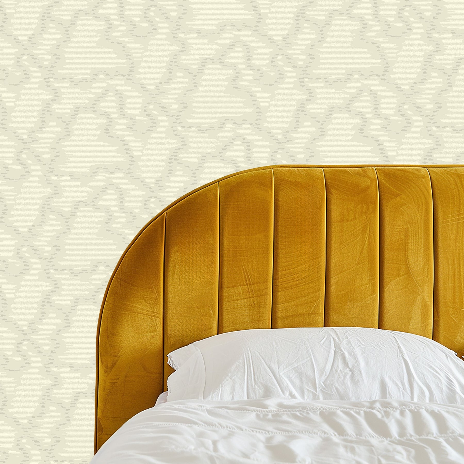 Linen Ripple Comb Electric Ripple - Linen Wallpaper - Mitchell Black