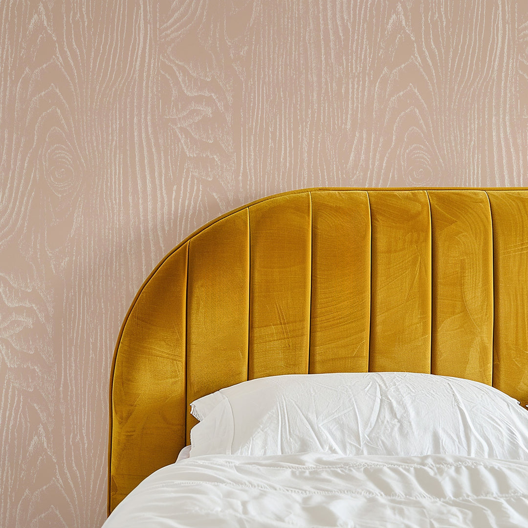 Faux Bois Woodgrain - Blush Wood Wallpaper