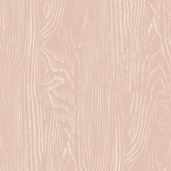 Faux Bois Woodgrain - Blush Wood Wallpaper