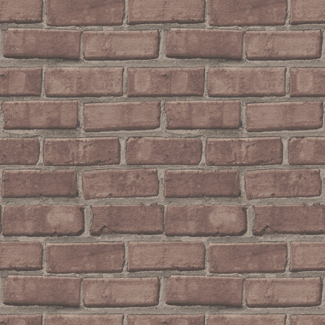 Pulaski - Dusty Red Brick Wallpaper