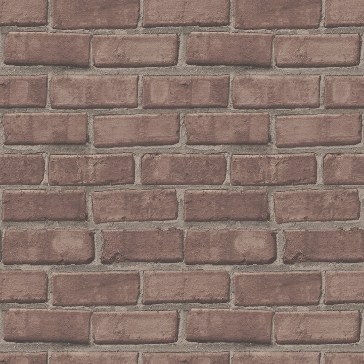 Pulaski - Dusty Red Brick Wallpaper