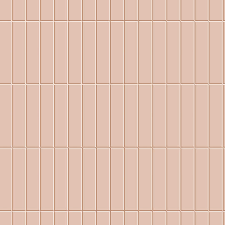 Tall Tiles - Soft Blush Wallpaper