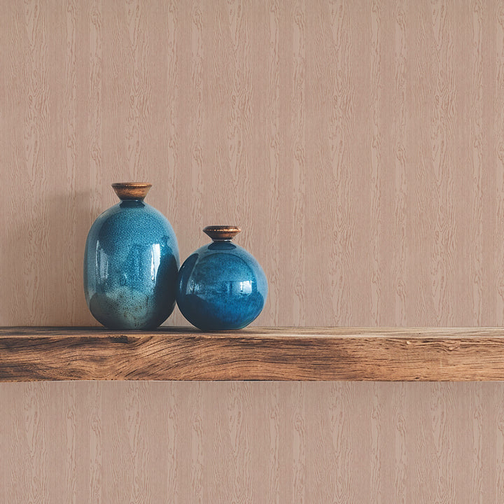 Urban Timber - Clay Brown Wood Wallpaper