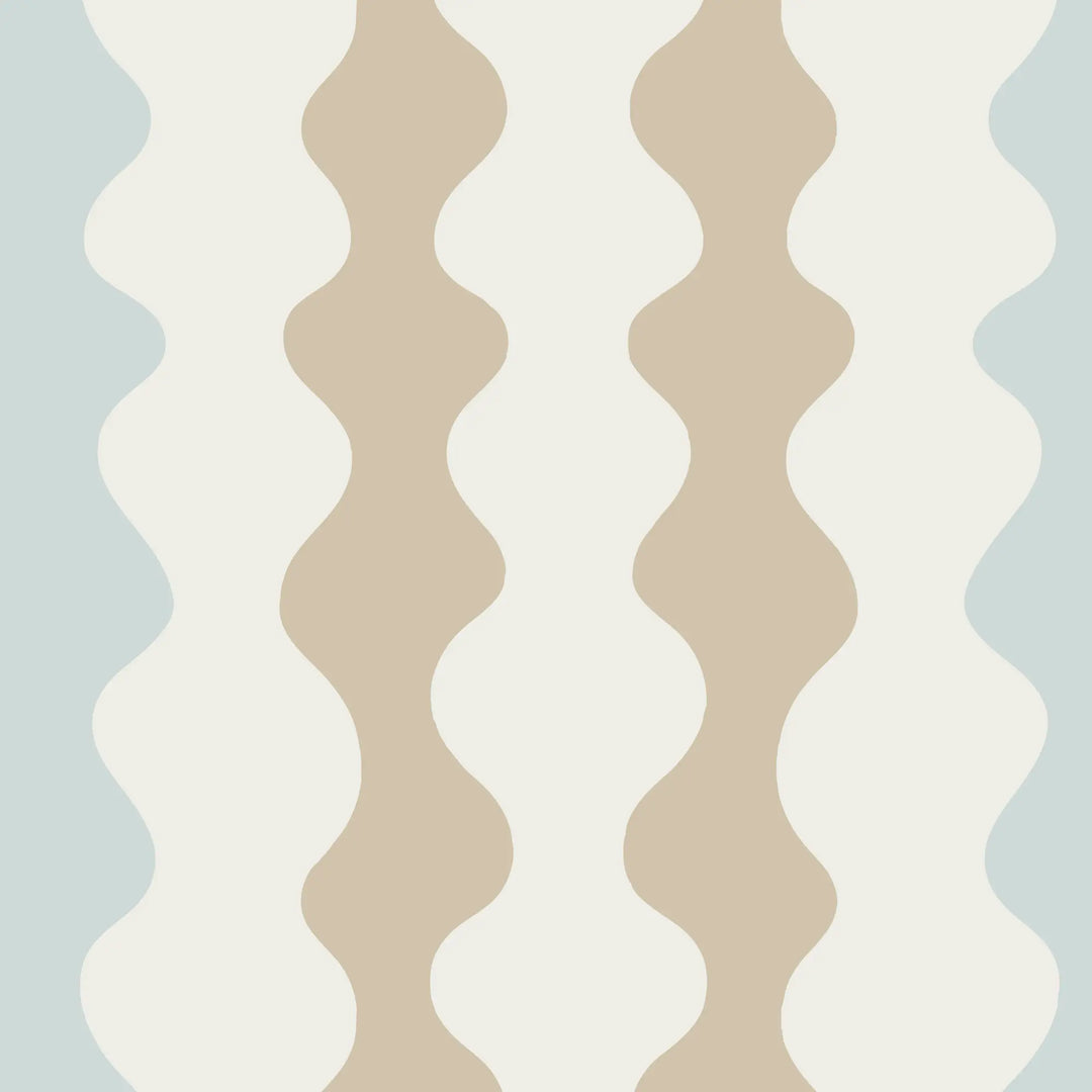 Low Frequency - Daytime Blue Wallpaper by Natalie Papier