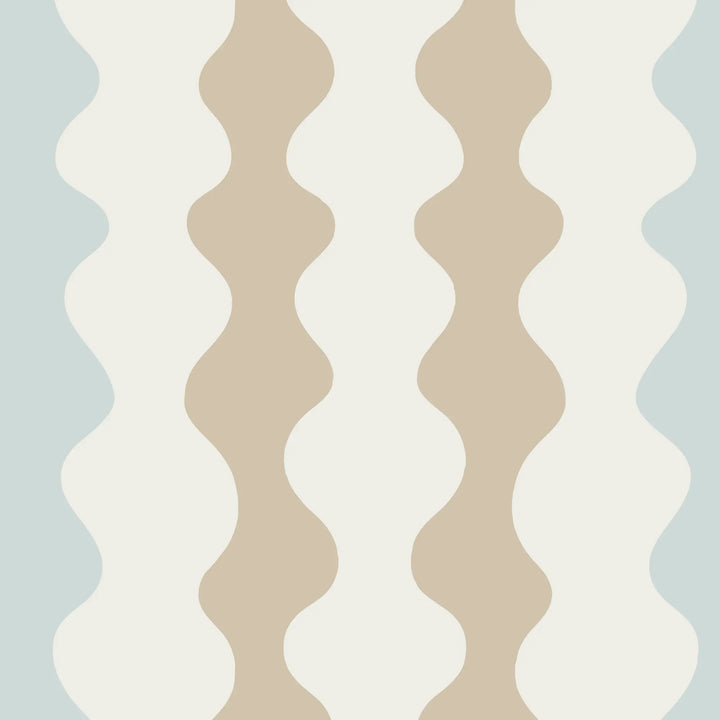 Low Frequency - Daytime Blue Wallpaper by Natalie Papier