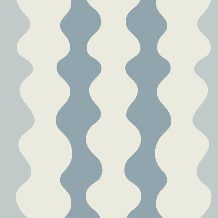 Low Frequency - Lacquered Blues Wallpaper by Natalie Papier