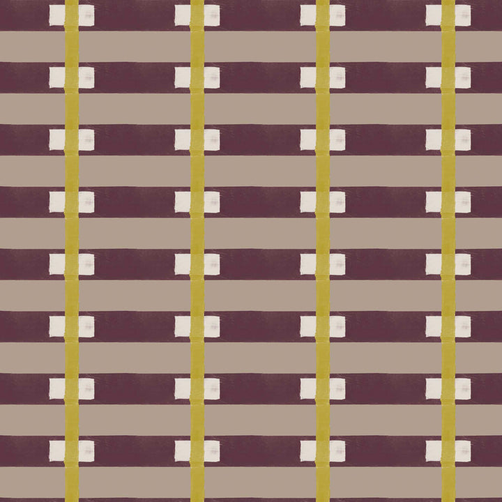 Lowcountry Sweetgrass - Eggplant Wallpaper by Blessed Little Bungalow
