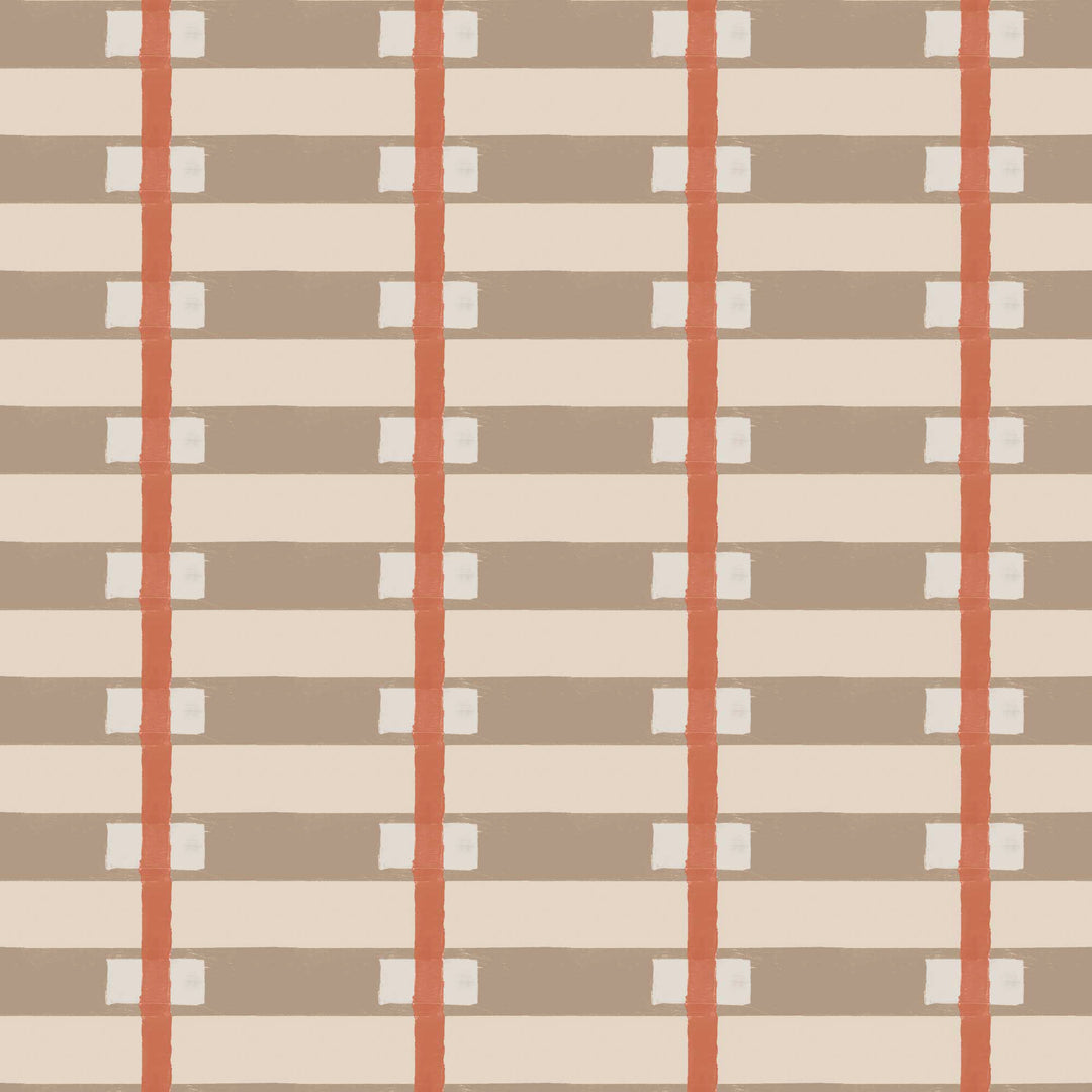Lowcountry Sweetgrass - Taupe Clay Wallpaper by Blessed Little Bungalow