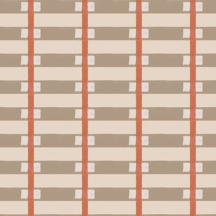 Lowcountry Sweetgrass - Taupe Clay Wallpaper by Blessed Little Bungalow