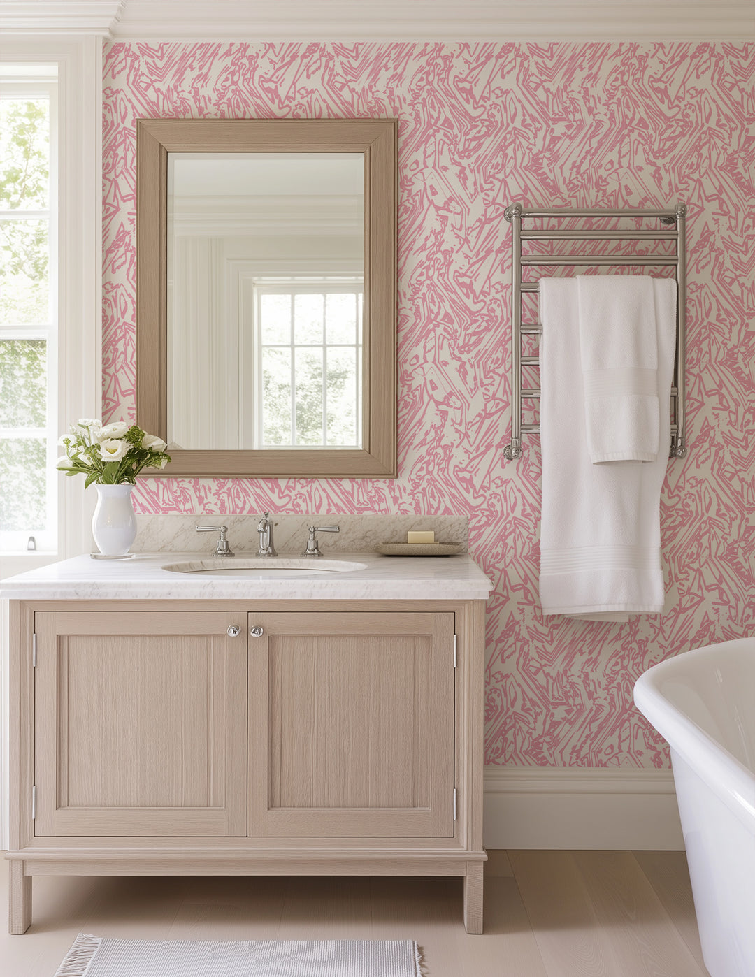 Marble - Pink Wallpaper by The Blush Label