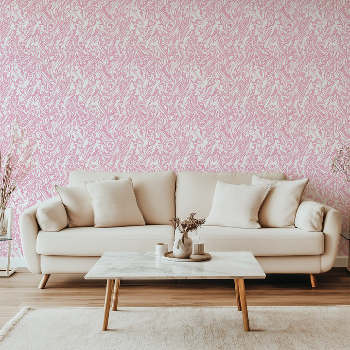 Marble - Pink Wallpaper by The Blush Label