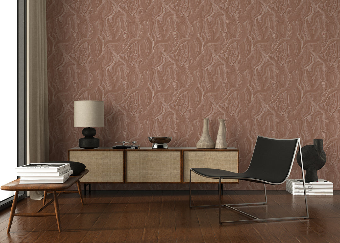 Meraki - Dusty Rose Wallpaper by Sabrina Yvonne