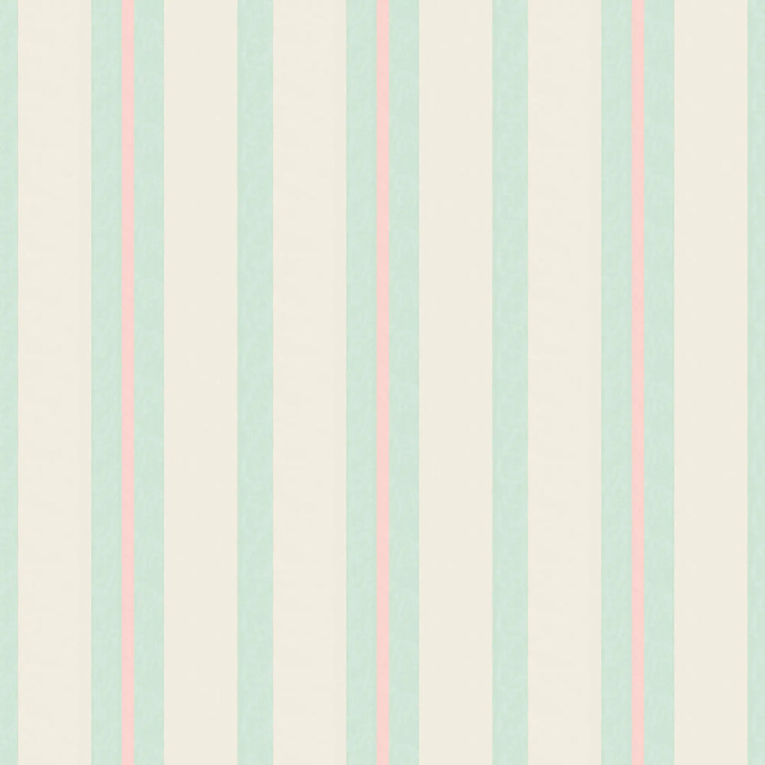 Miami Stripe Mini - South Beach Teal Wallpaper