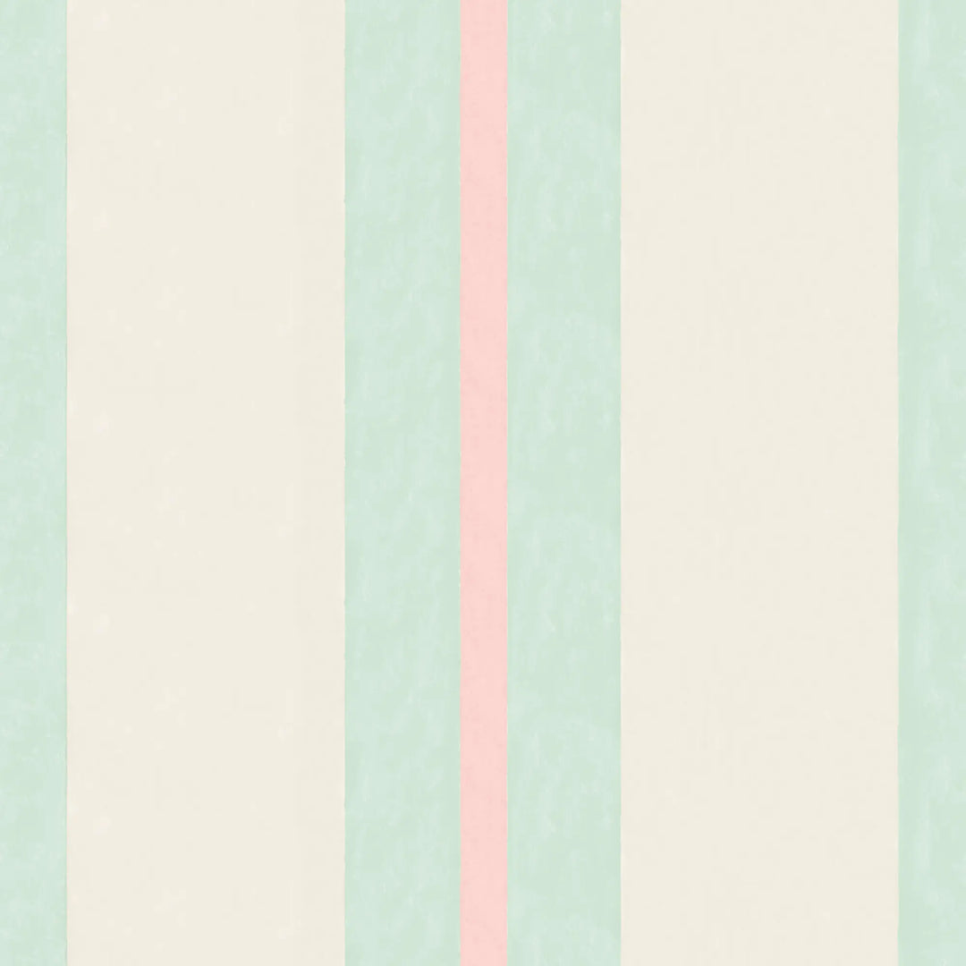 Miami Stripe - South Beach Teal Wallpaper