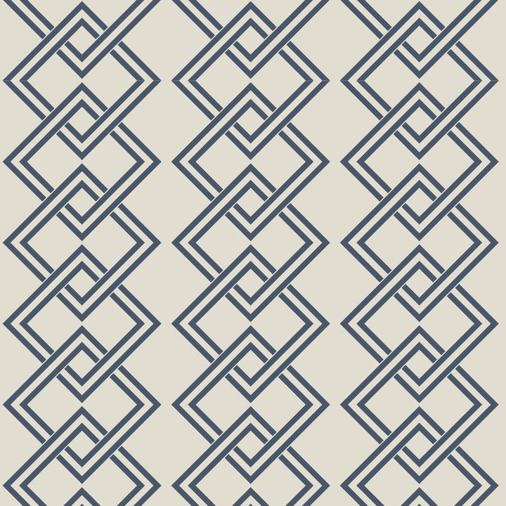 Mod Block - Oxford Blue Wallpaper